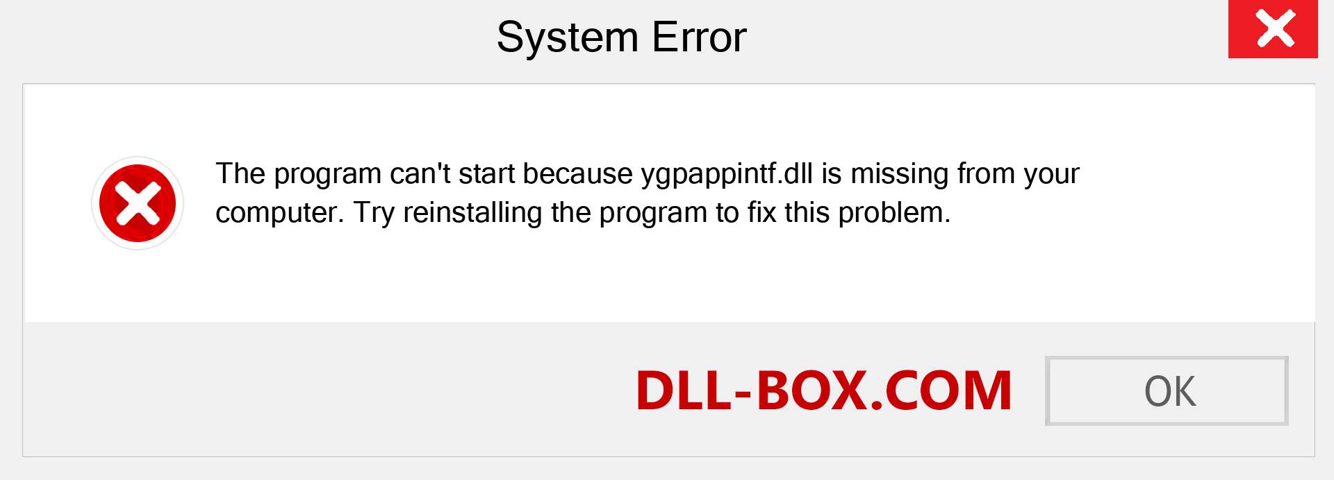  ygpappintf.dll file is missing?. Download for Windows 7, 8, 10 - Fix  ygpappintf dll Missing Error on Windows, photos, images